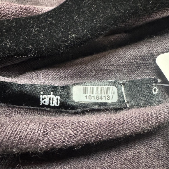 Jarbo Silk Cashmere Open Front Cardigan Hand-Dyed Mauve Grey Minimalist - Picture 6 of 6